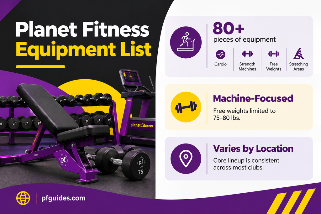 Planet Fitness Equipment Infographic