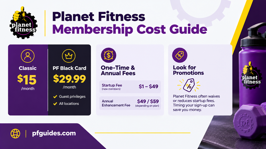 Planet Fitness Membership Cost Infographic
