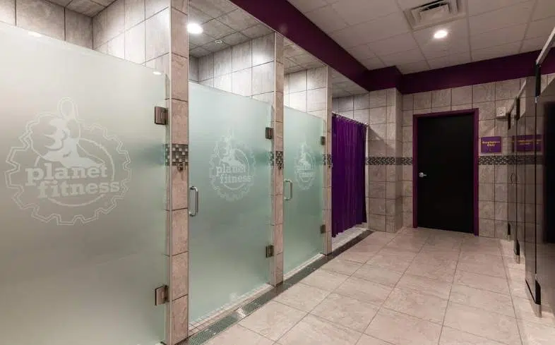 Planet Fitness Shower area