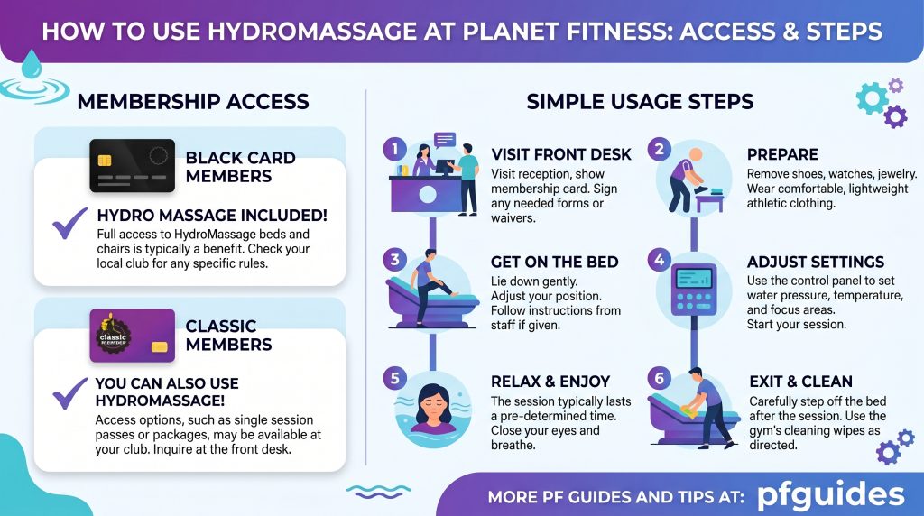 Planet Fitness HydroMassage Infographic