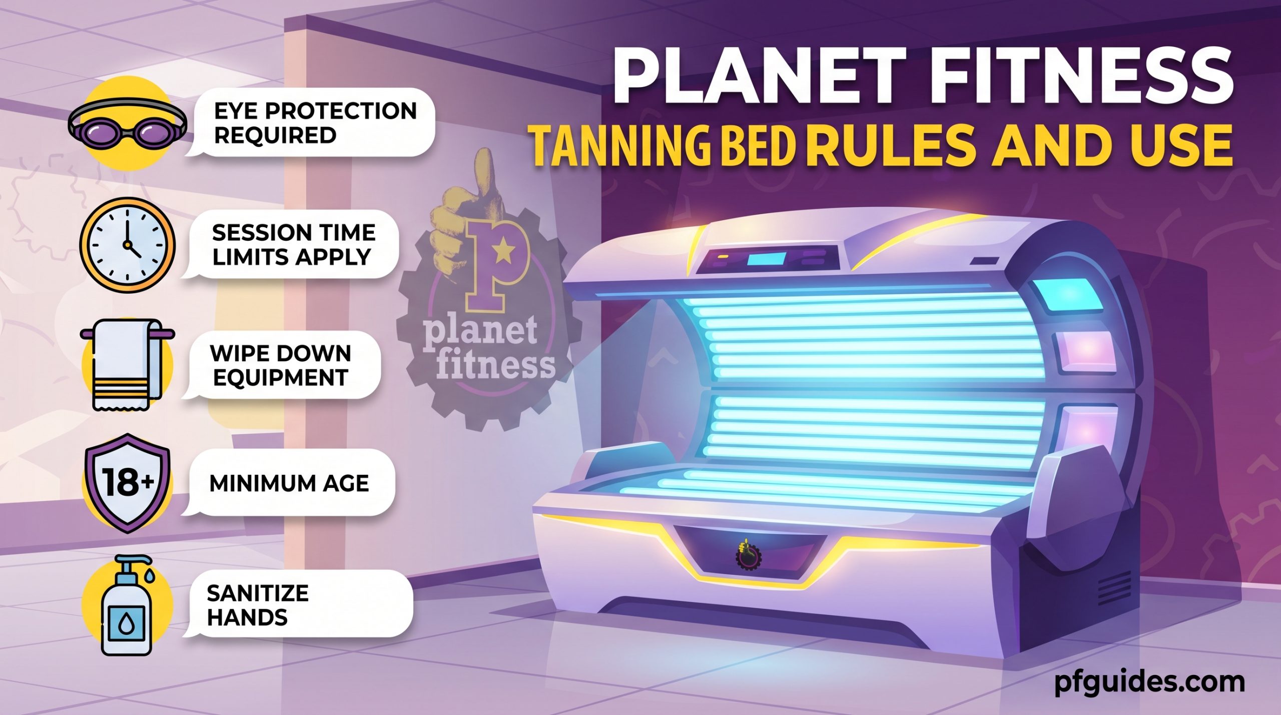 Planet Fitness Tanning Bed Rules and Use