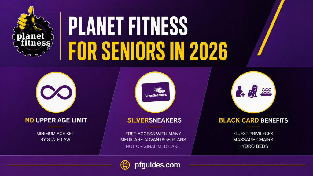 Planet Fitness for Seniors in 2026 infographic