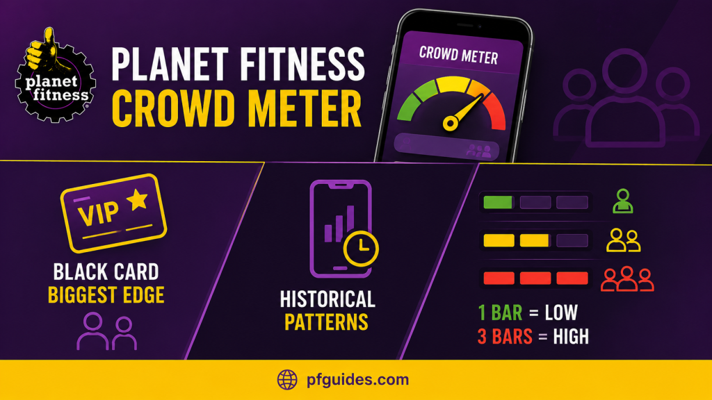 Planet Fitness Crowd Meter infographic
